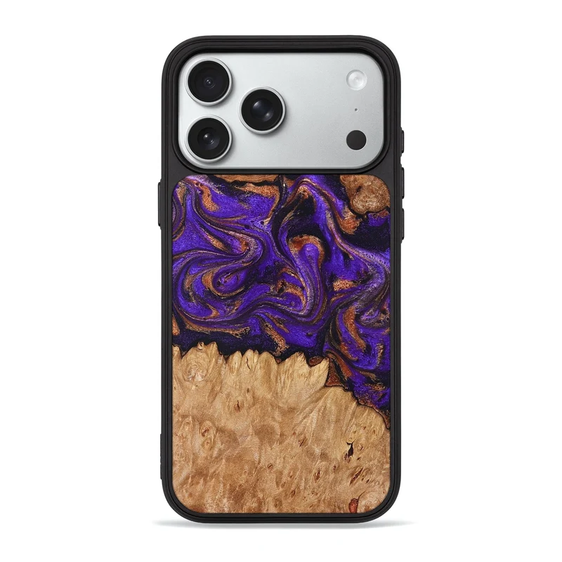 iPhone 18 Pro Max Wood Phone Case - Lucien (Purple, 829239)