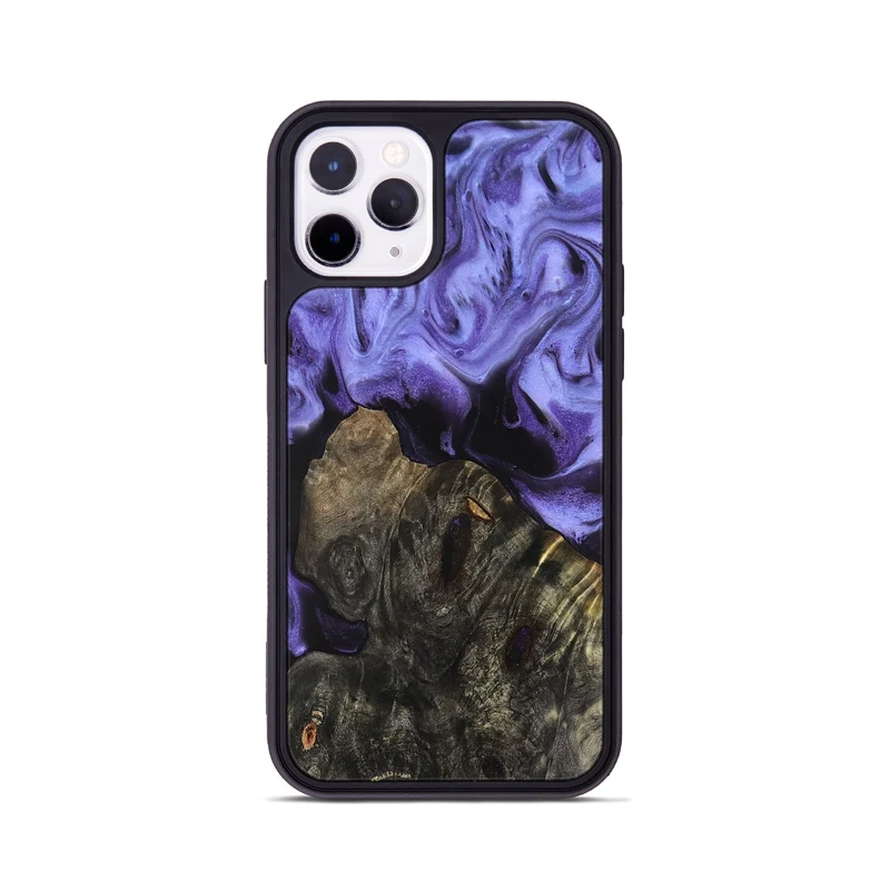 iPhone 11 Pro Wood Phone Case - Dianne (Purple, 829243)