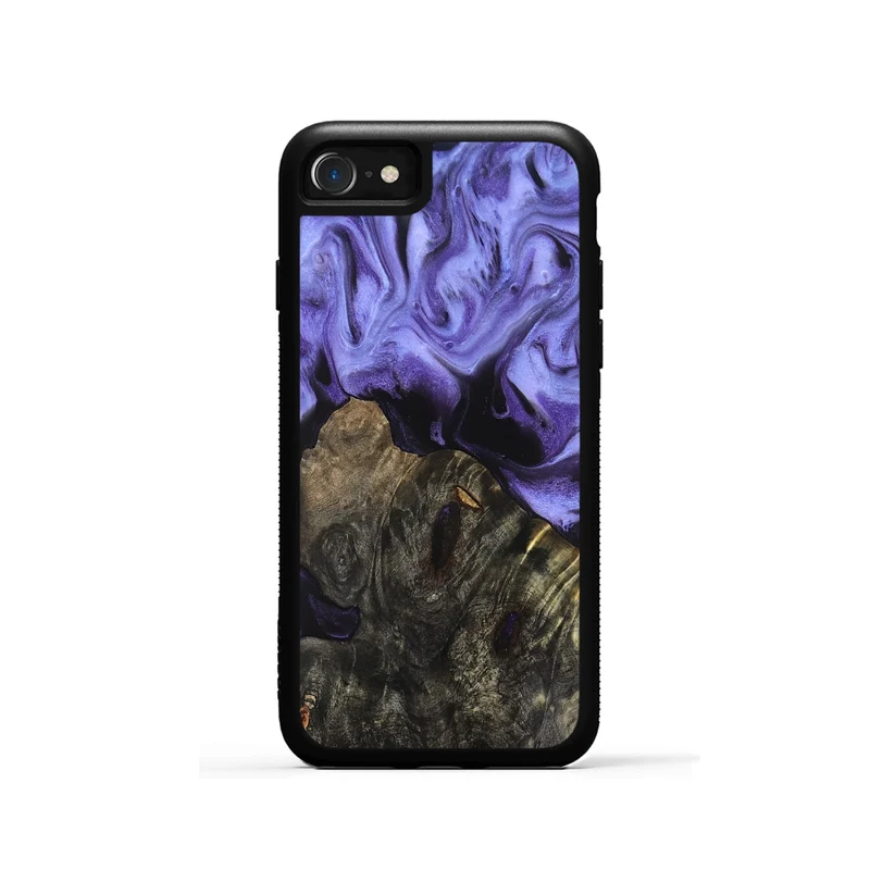 iPhone SE Wood Phone Case - Dianne (Purple, 829243)