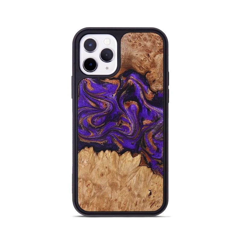 iPhone 11 Pro Wood Phone Case - Lucien (Purple, 829239)