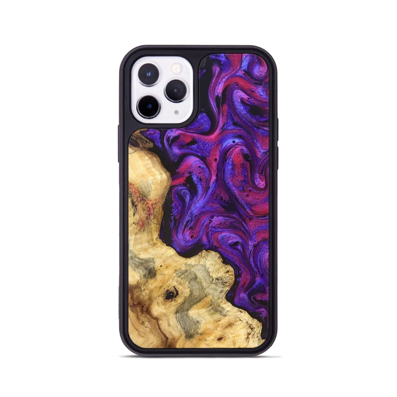 iPhone 11 Pro Wood Phone Case - Jaeden (Purple, 829238)