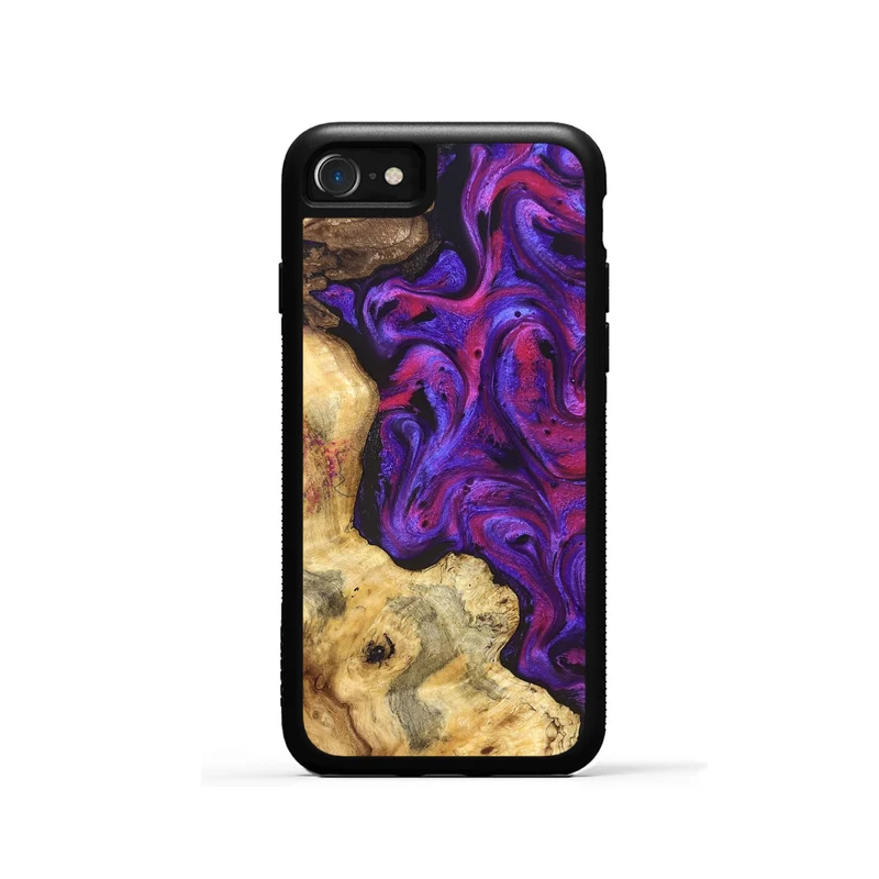 iPhone SE Wood Phone Case - Jaeden (Purple, 829238)