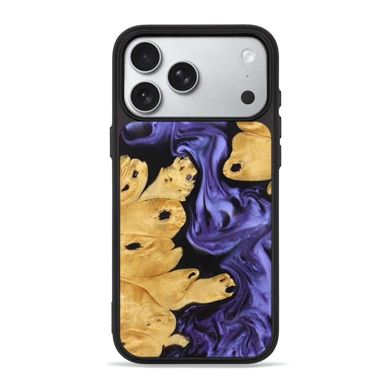 iPhone 18 Pro Max Wood Phone Case - Bentley (Purple, 829231)