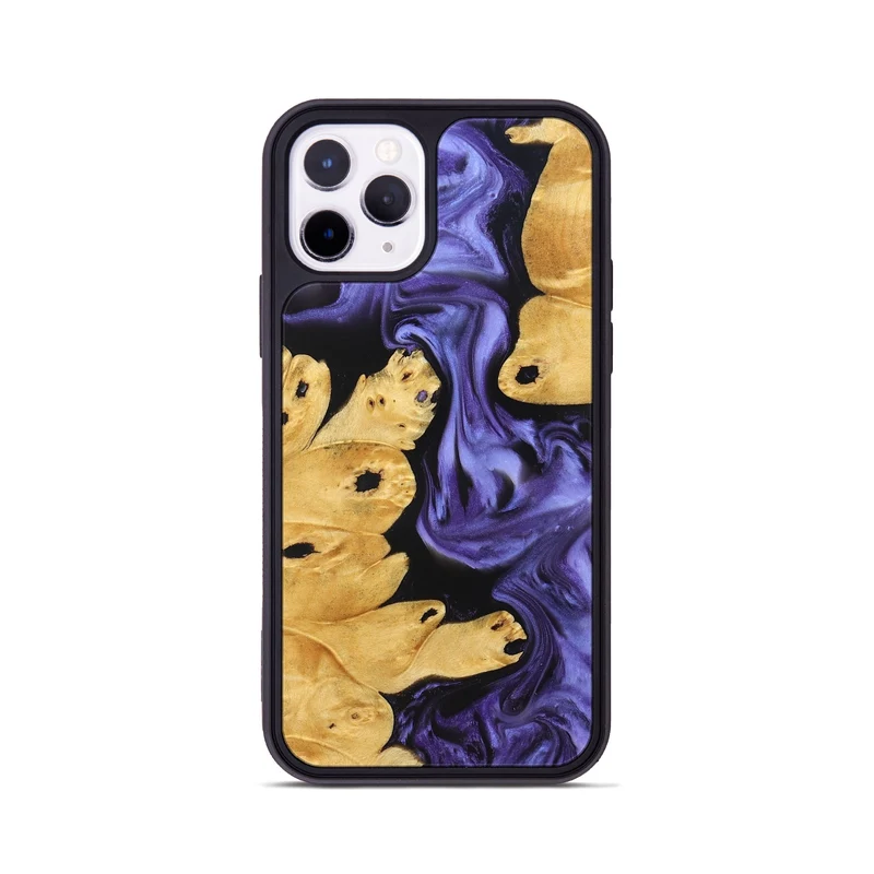 iPhone 11 Pro Wood Phone Case - Bentley (Purple, 829231)