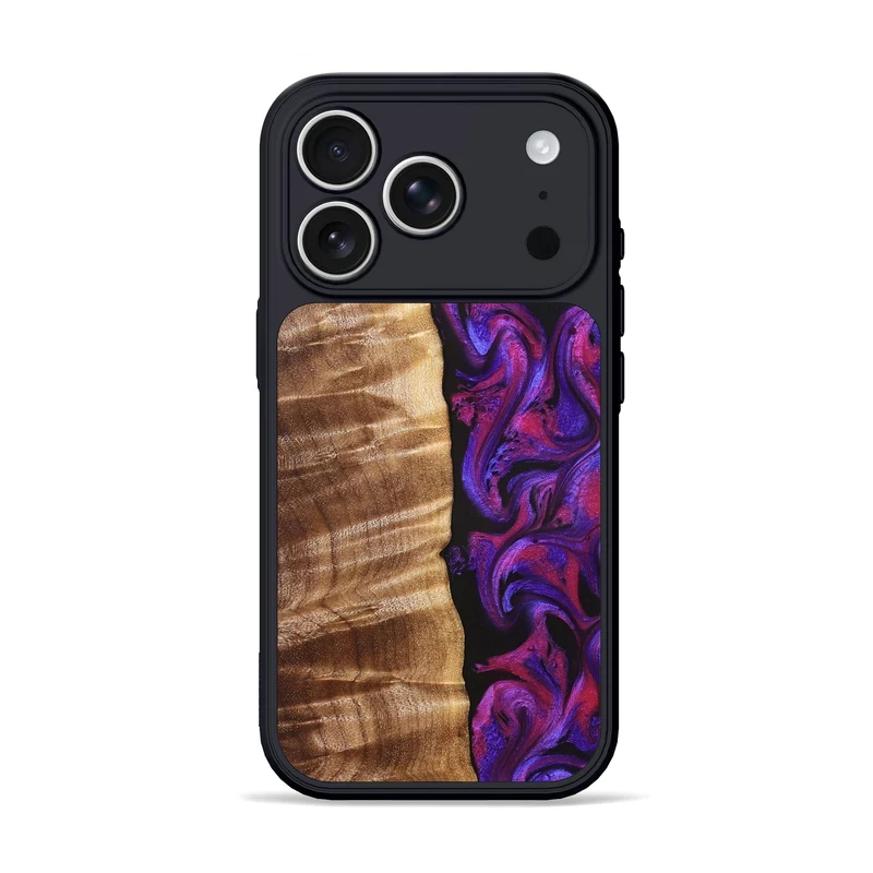 iPhone 17 Pro Wood Phone Case - Maye (Purple, 829257)