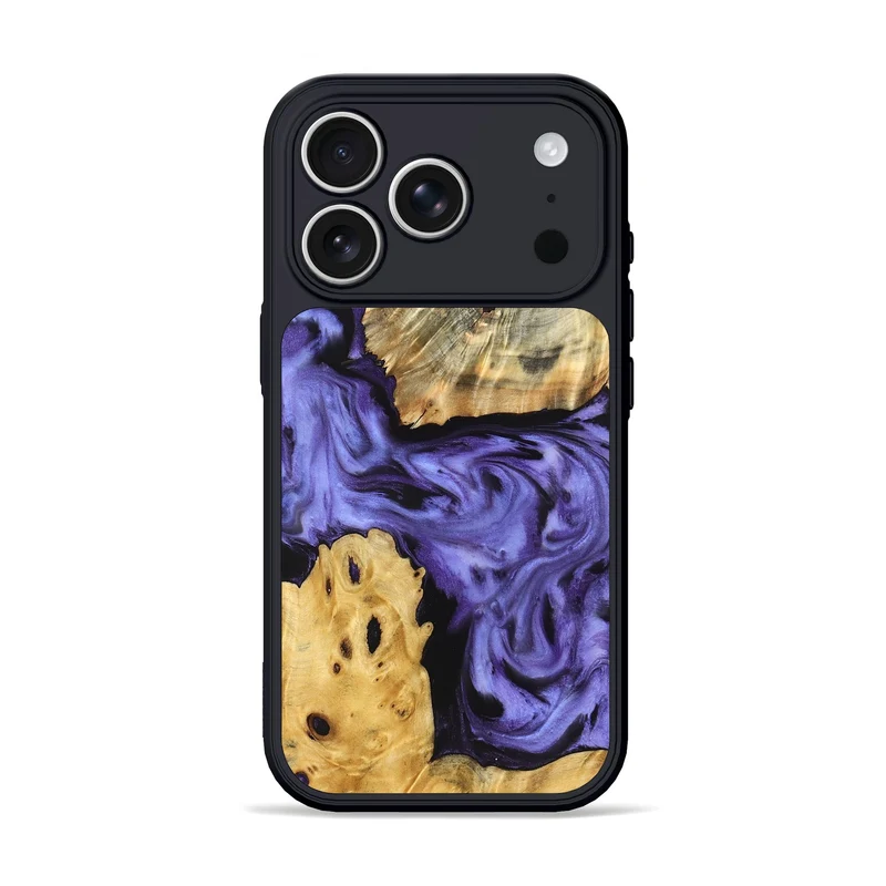 iPhone 17 Pro Wood Phone Case - Clem (Purple, 829256)