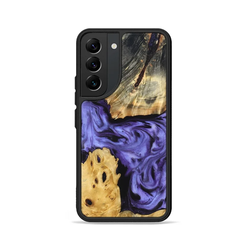 Galaxy S22 Wood Phone Case - Clem (Purple, 829256)