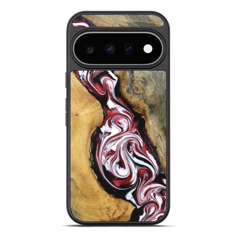 Pixel 11 Pro XL Wood Phone Case - Estelle (Red, 829249)