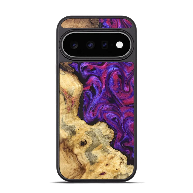 Pixel 11 Pro Wood Phone Case - Jaeden (Purple, 829238)