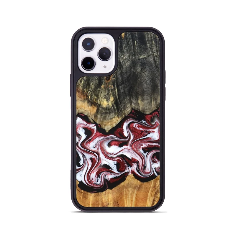 iPhone 11 Pro Wood Phone Case - Ericka (Red, 829223)