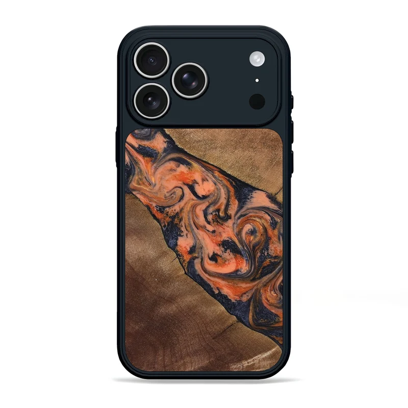 iPhone 17 Pro Max Wood Phone Case - Ronny (Red, 829198)