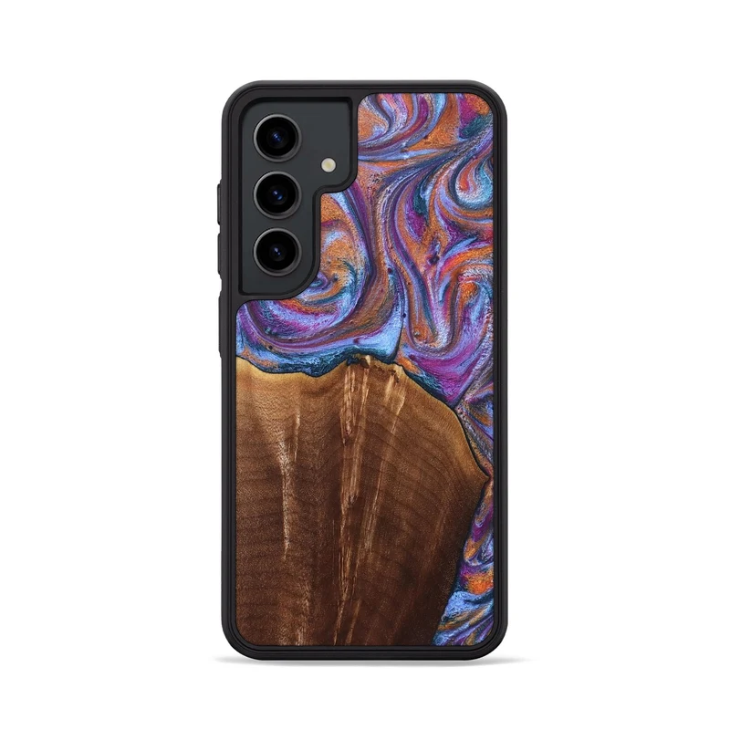 Galaxy S24 Wood Phone Case - Edmond (Blue, 829987)