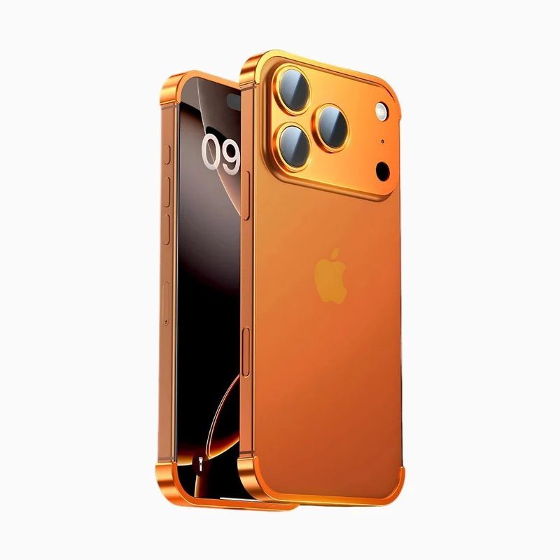 NexTECH® | Metal Bezel-Less Shockproof Case - Corner Pads & Lens Protection for iPhone