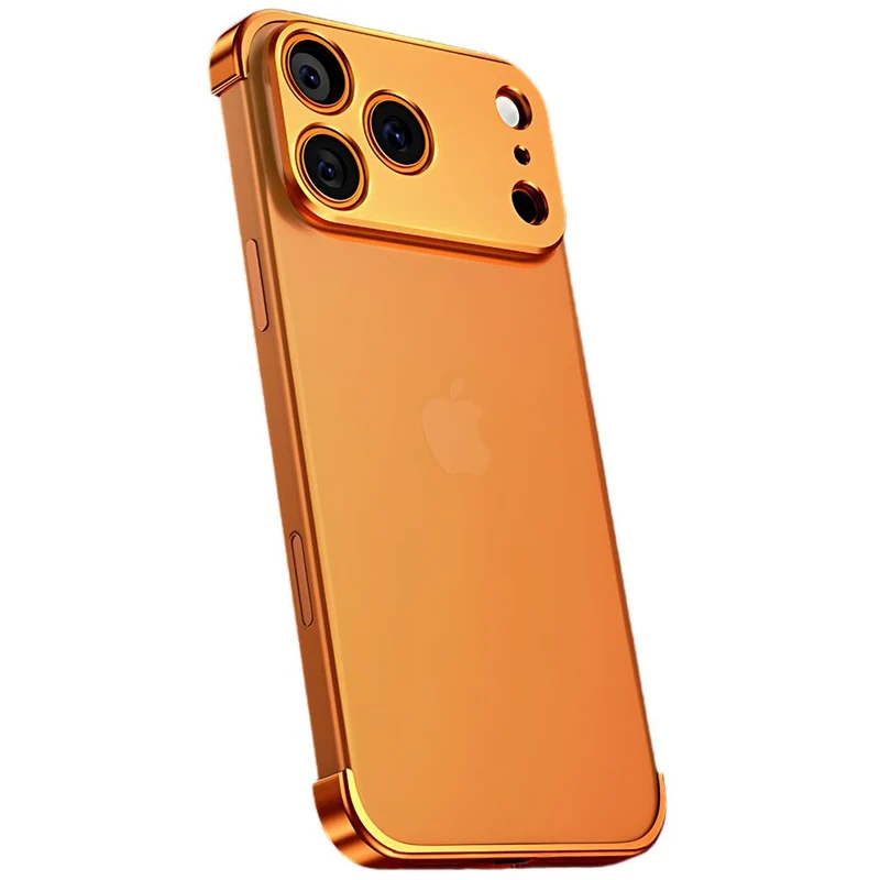 NexTECH® | Metal Bezel-Less Shockproof Case - Corner Pads & Lens Protection for iPhone