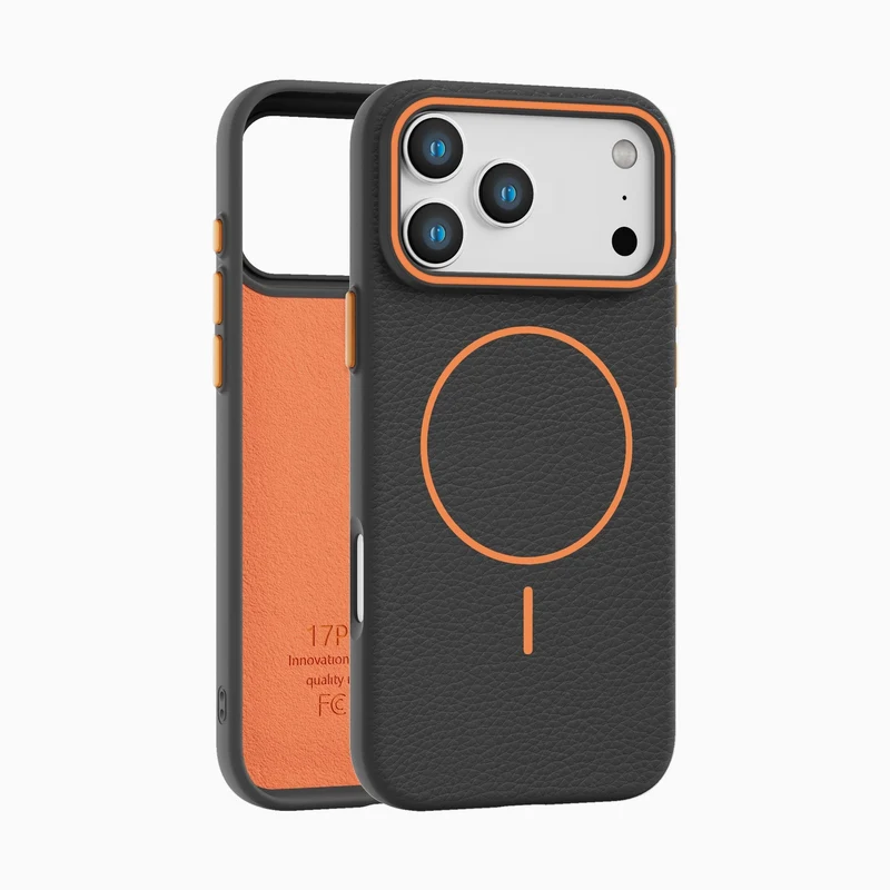 NexTECH® | Magnetic Case with Litchi Texture & Flannel Lining for iPhone
