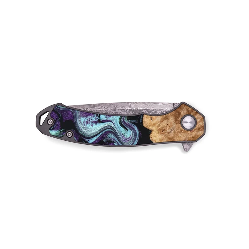 EDC Wood Pocket Knife - Florida (Purple, 830018)