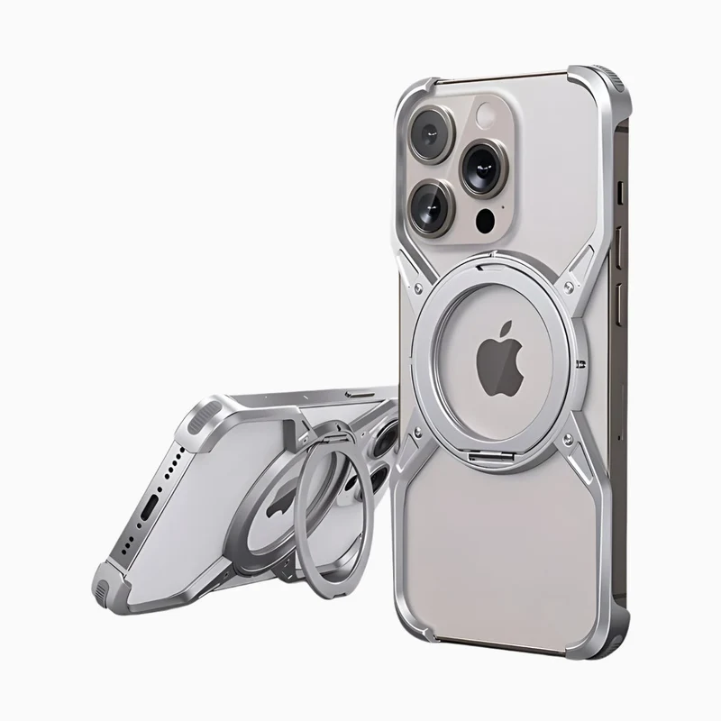 NexTECH® | Boundless Aluminum Alloy Case with 360° Magnetic Kickstand for iPhone