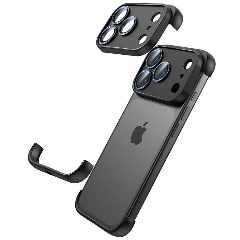 NexTECH® | Bezel-less Shockproof Case with Corner Pads & Lens Protection for iPhone